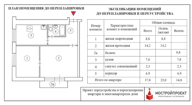 типовая планировка II-18